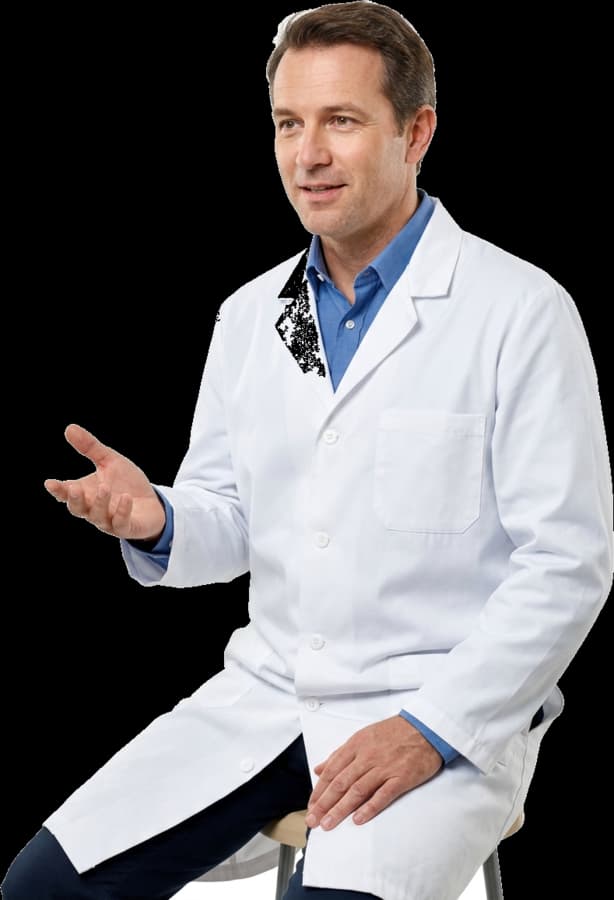 Doctor explaining a diagnosis to a patient in consultation